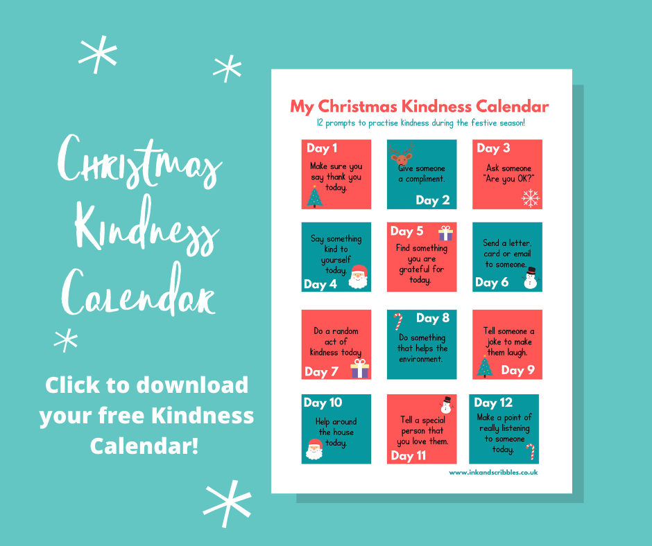 christmas kindness calendar free printable